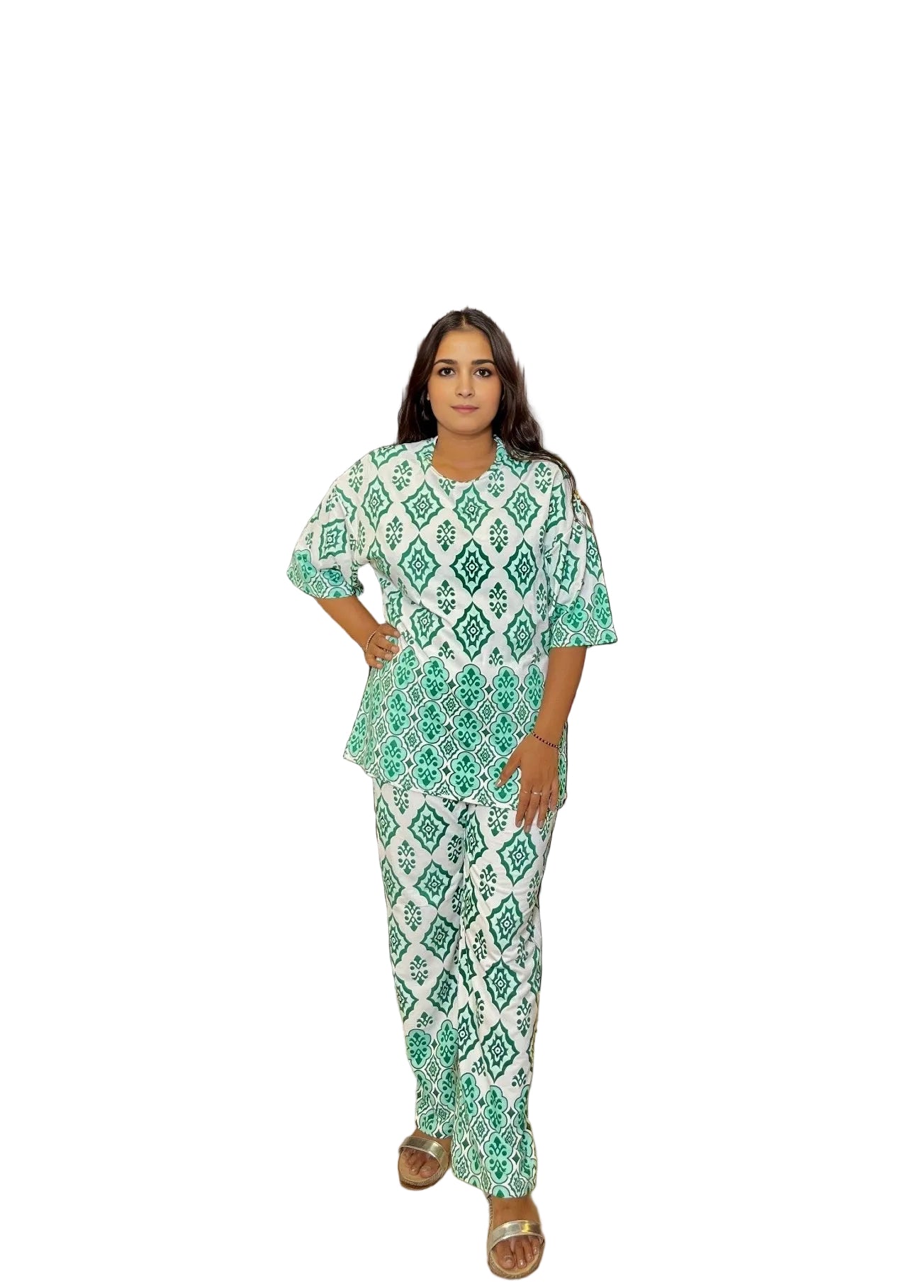 Teal Diamond Delight Coord Set