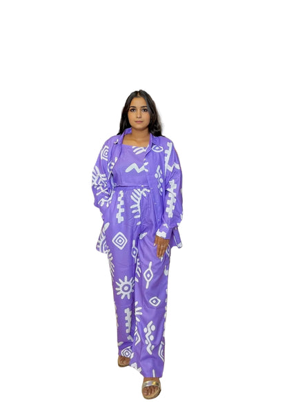 Lilac Cotton Co ord set