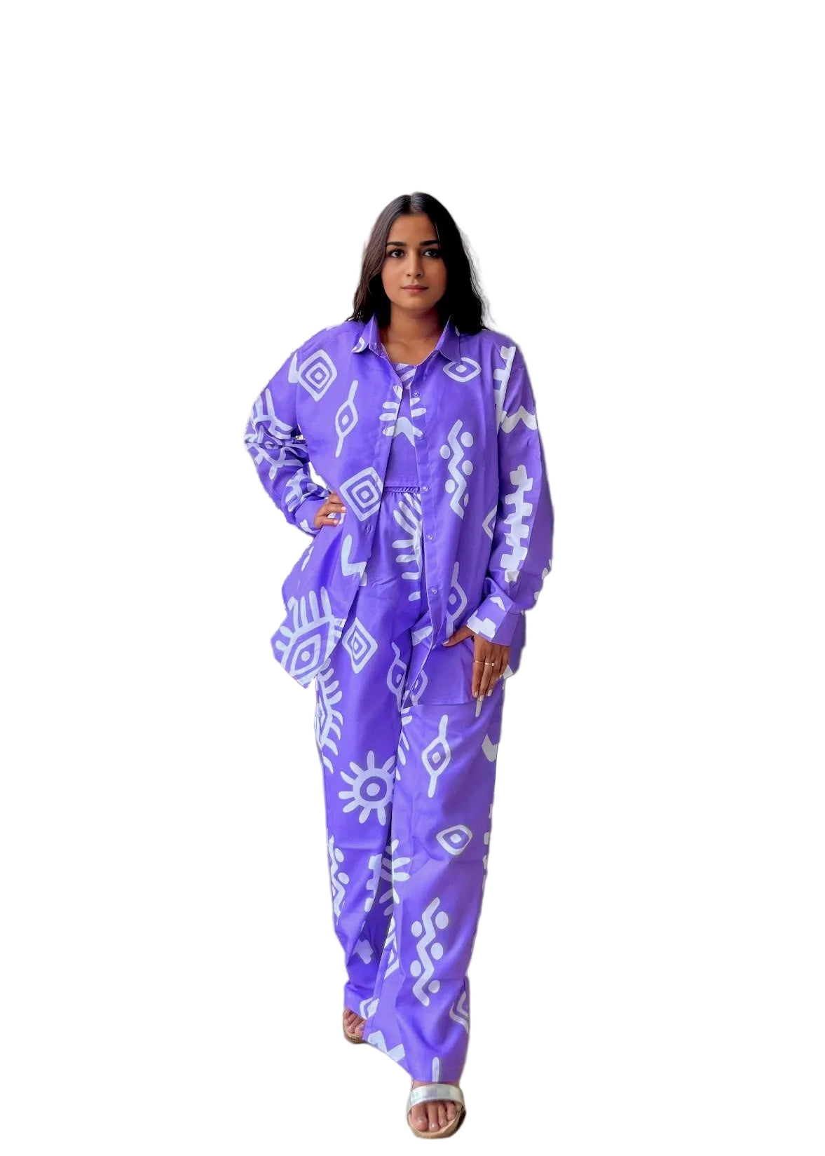 Lilac Cotton Co ord set