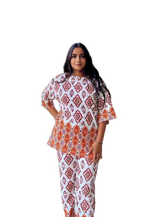 Amber Garden Elegance Coord Set