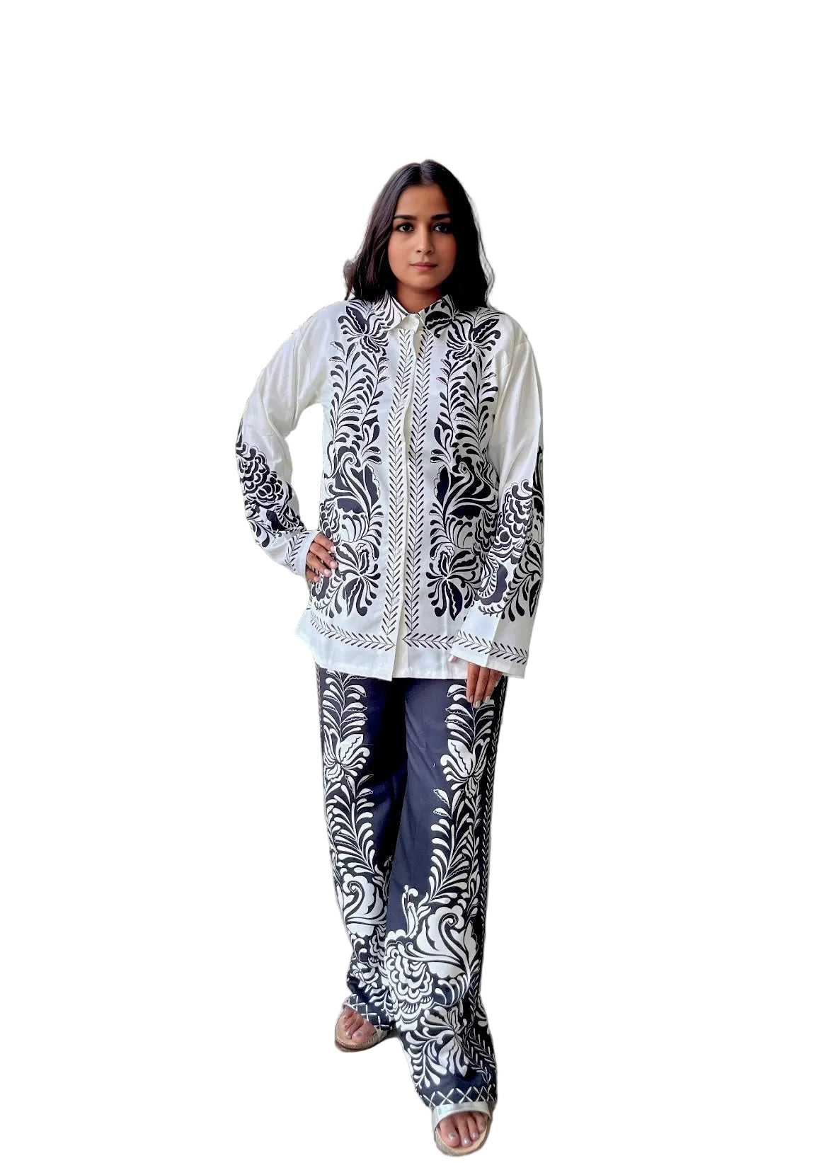 Dramatic Duality B&W Cotton Co-ord Set