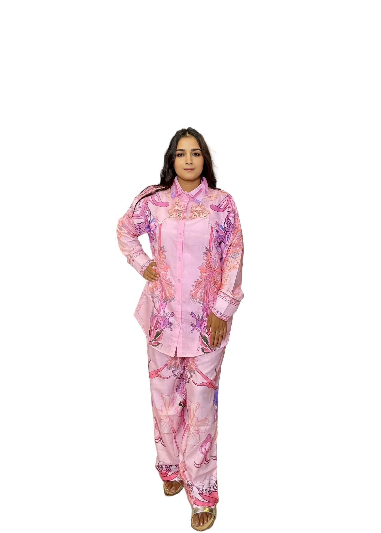 Cherry Blossom Charm Cotton Co ord Set