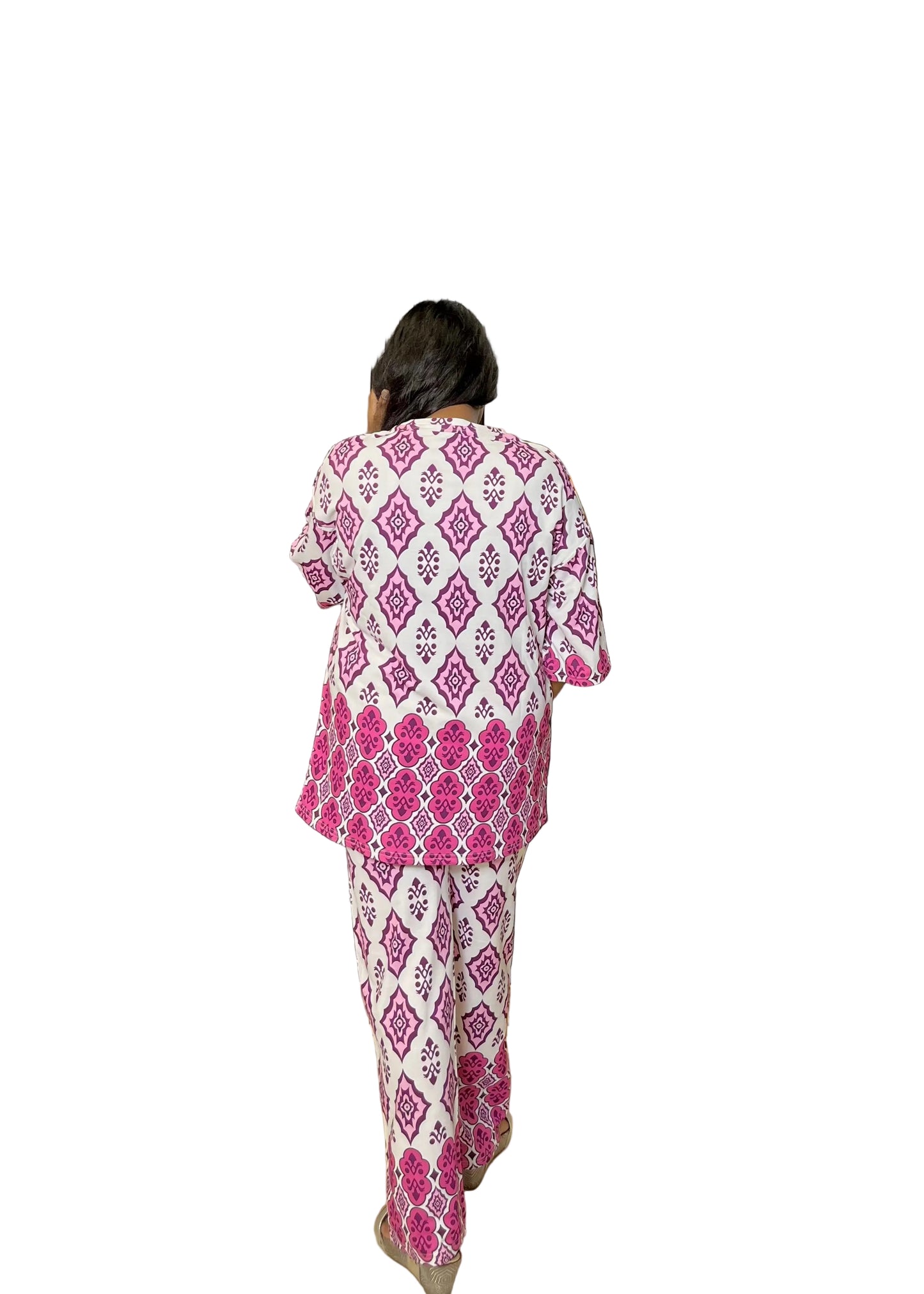 Fuchsia Diamond Blossom Coord Set