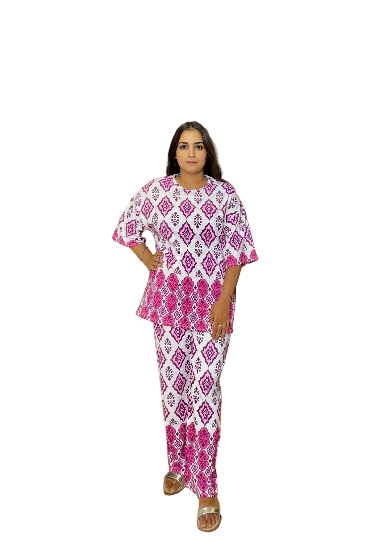 Fuchsia Diamond Blossom Coord Set